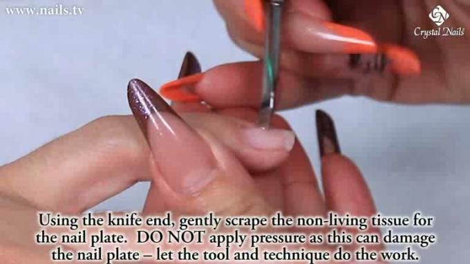 Natural nail plate preparation